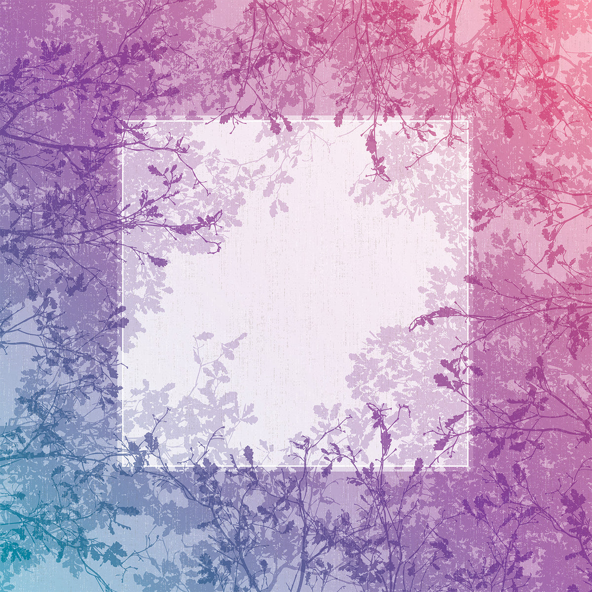 Calm Canopy Winter Mahjong Mat