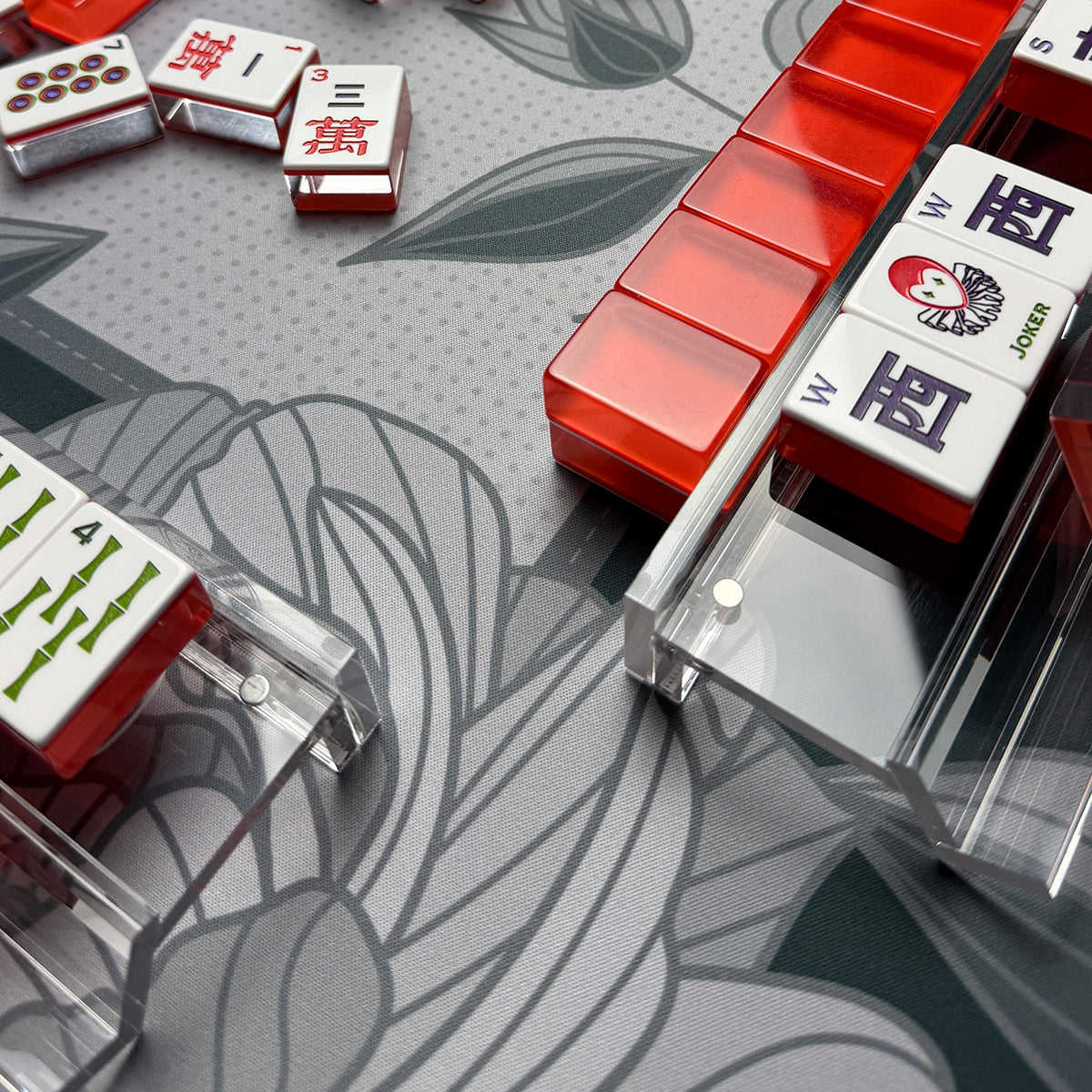 Long Line Roses Noir Mahjong Mat